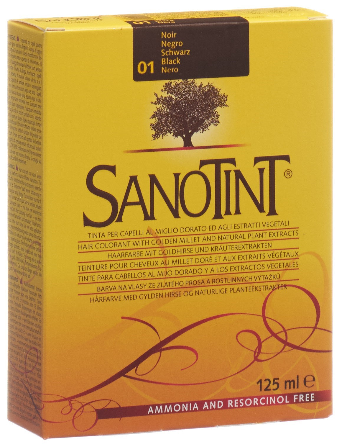 SANOTINT Haarfarbe 01 schwarz