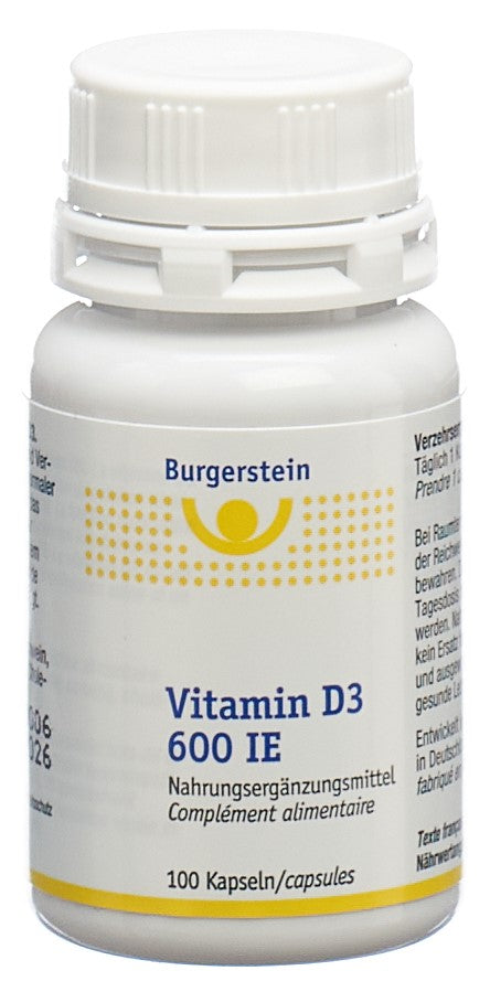 BURGERSTEIN Vitamin D3 Kaps 600 IE