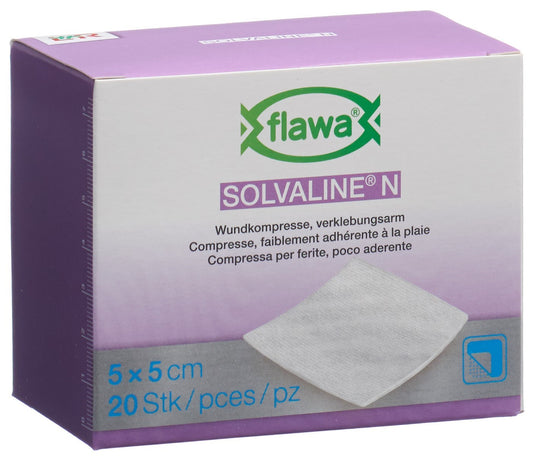 FLAWA Solvaline N Kompressen 5x5cm steril