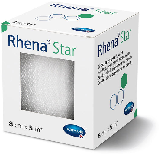 RHENA Star Elastische Binde 8cmx5m cellophan