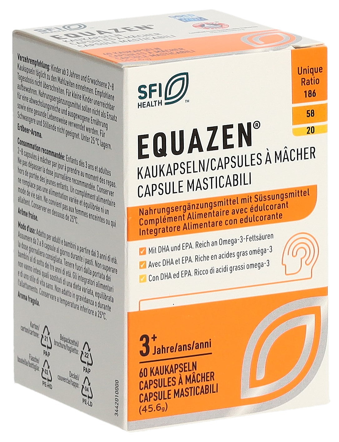 EQUAZEN Kaukaps/Caps mâcher/Caps mastic