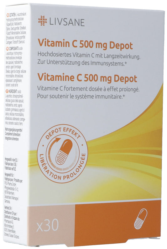 LIVSANE Vitamin C Depot Kaps 500 mg