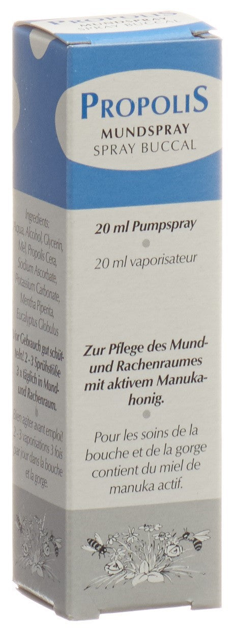 PROPOLIS Mundspray mit aktiven Manukahonig