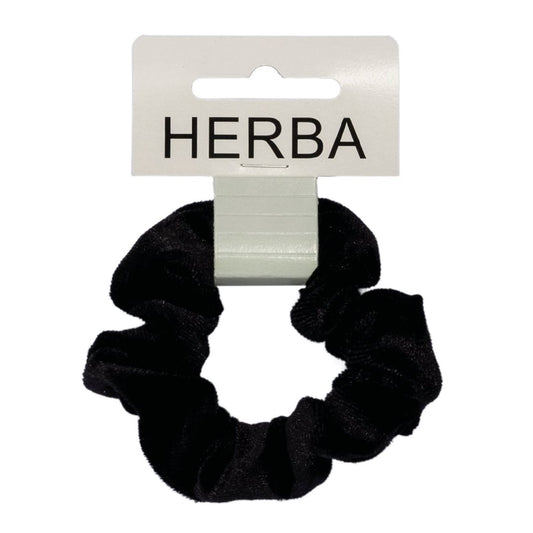 HERBA Scunci 9cm Samt schwarz