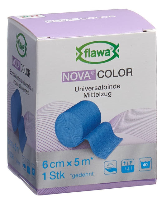 FLAWA NOVA COLOR Idealbinde 6cmx5m blau