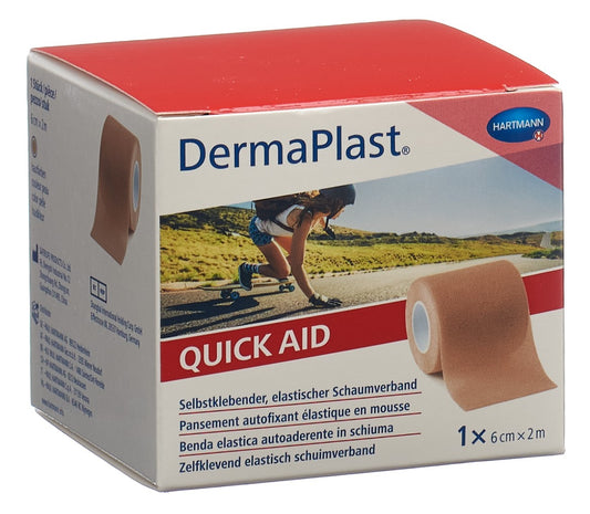 DERMAPLAST QuickAid 6cmx2m hautfarbig