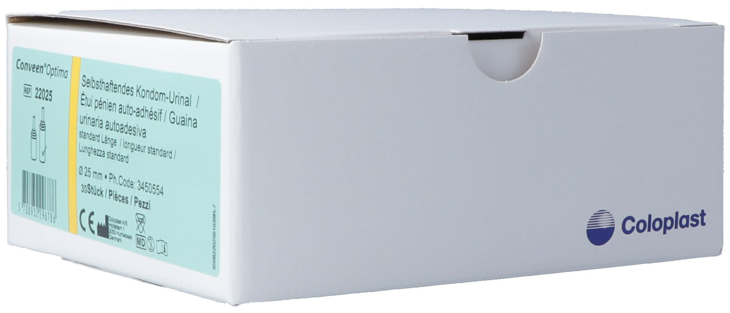 CONVEEN Optima Kondom Urin 25mm/8cm s haft