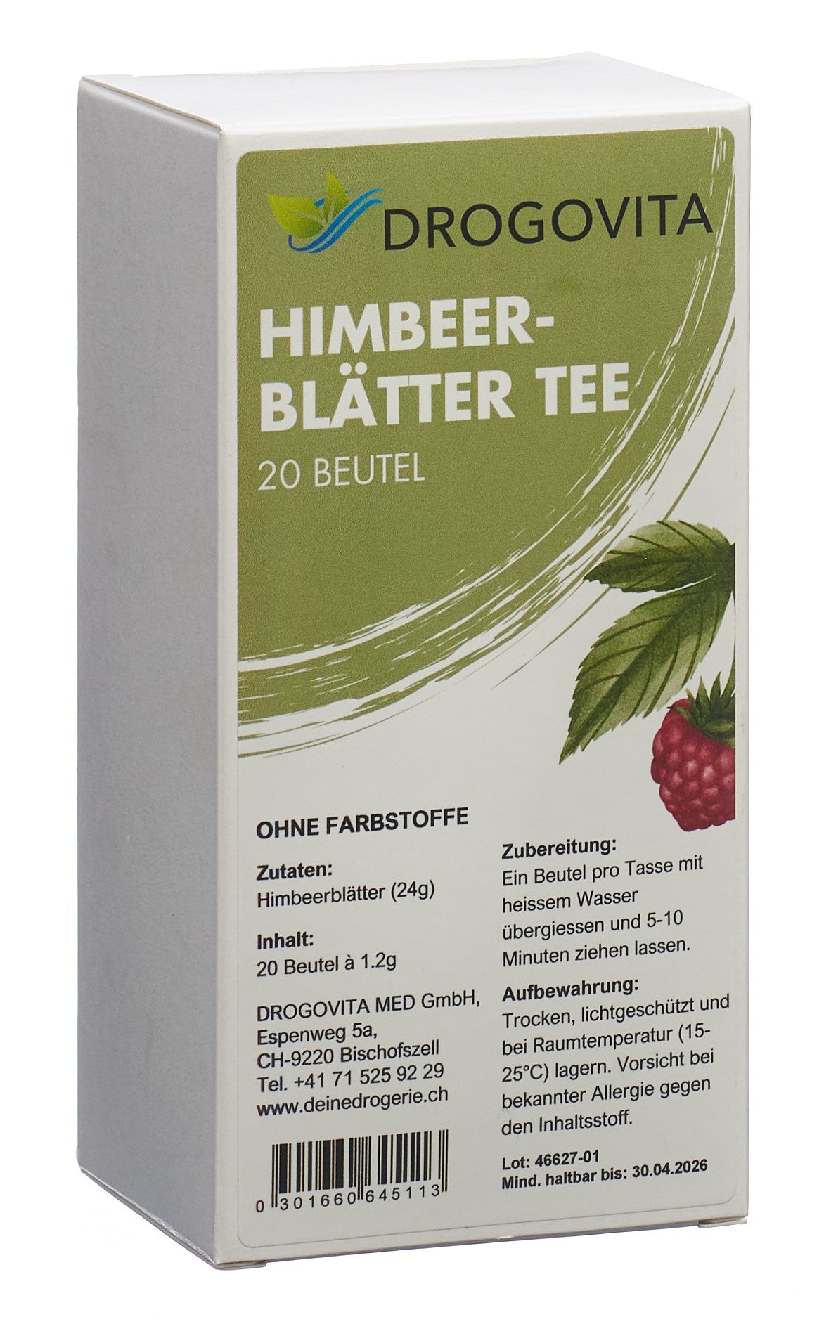 DROGOVITA Himbeerblätter Tee