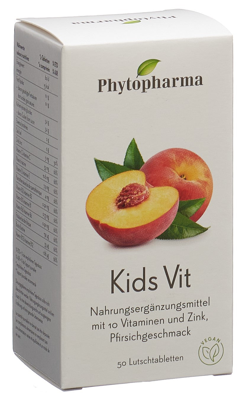 PHYTOPHARMA Kids Vit Lutschtabl 10 Vit&Zink