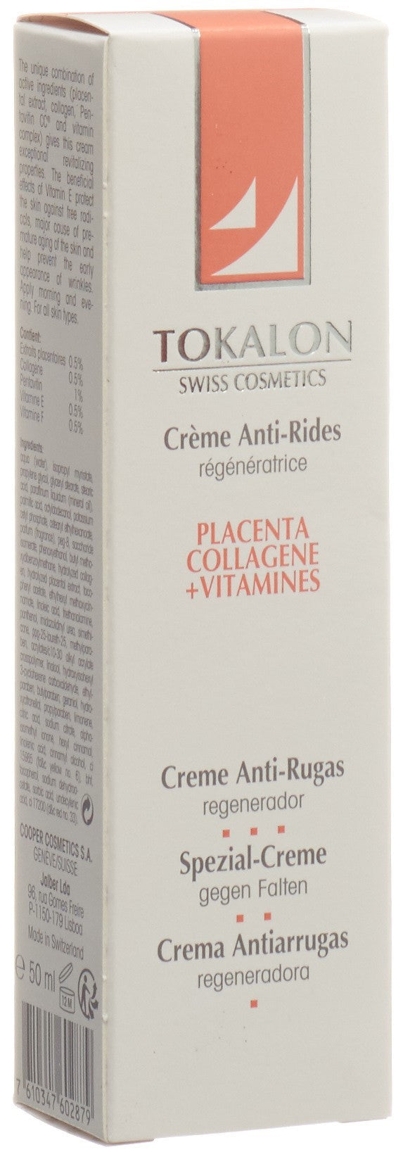 TOKALON Antifalten Creme Placenta Collag