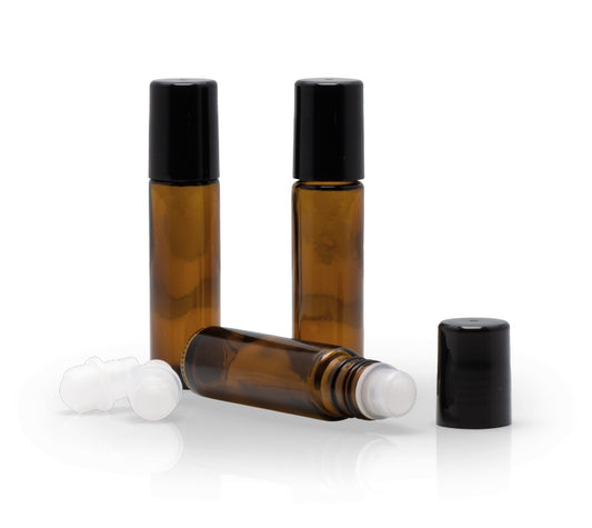 FARFALLA Leergut Set Braungl Roll-on 10ml m Deckel