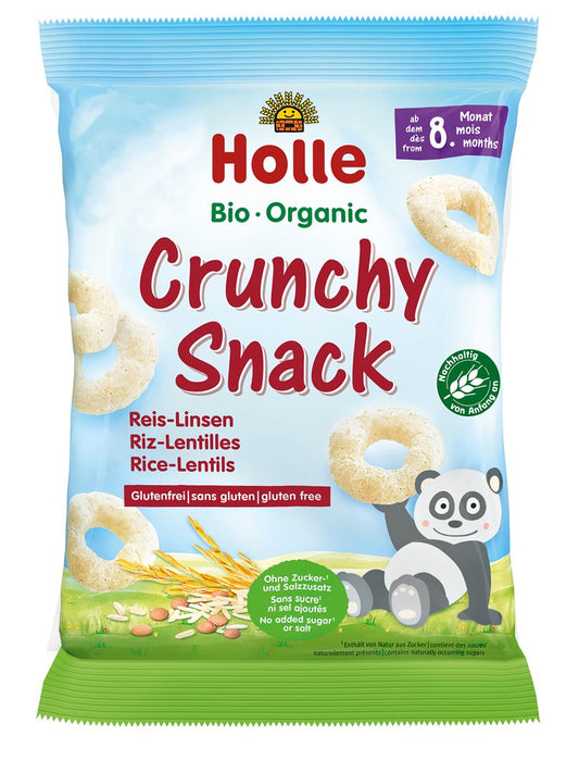 HOLLE Bio-Crunchy Snack Reis Linsen