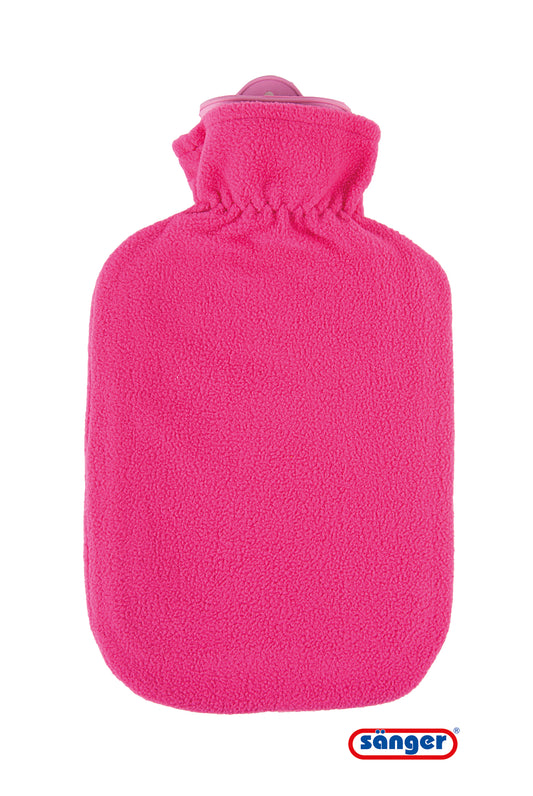 SÄNGER Wärmflasche Naturkau Flauschbe 2l candypink
