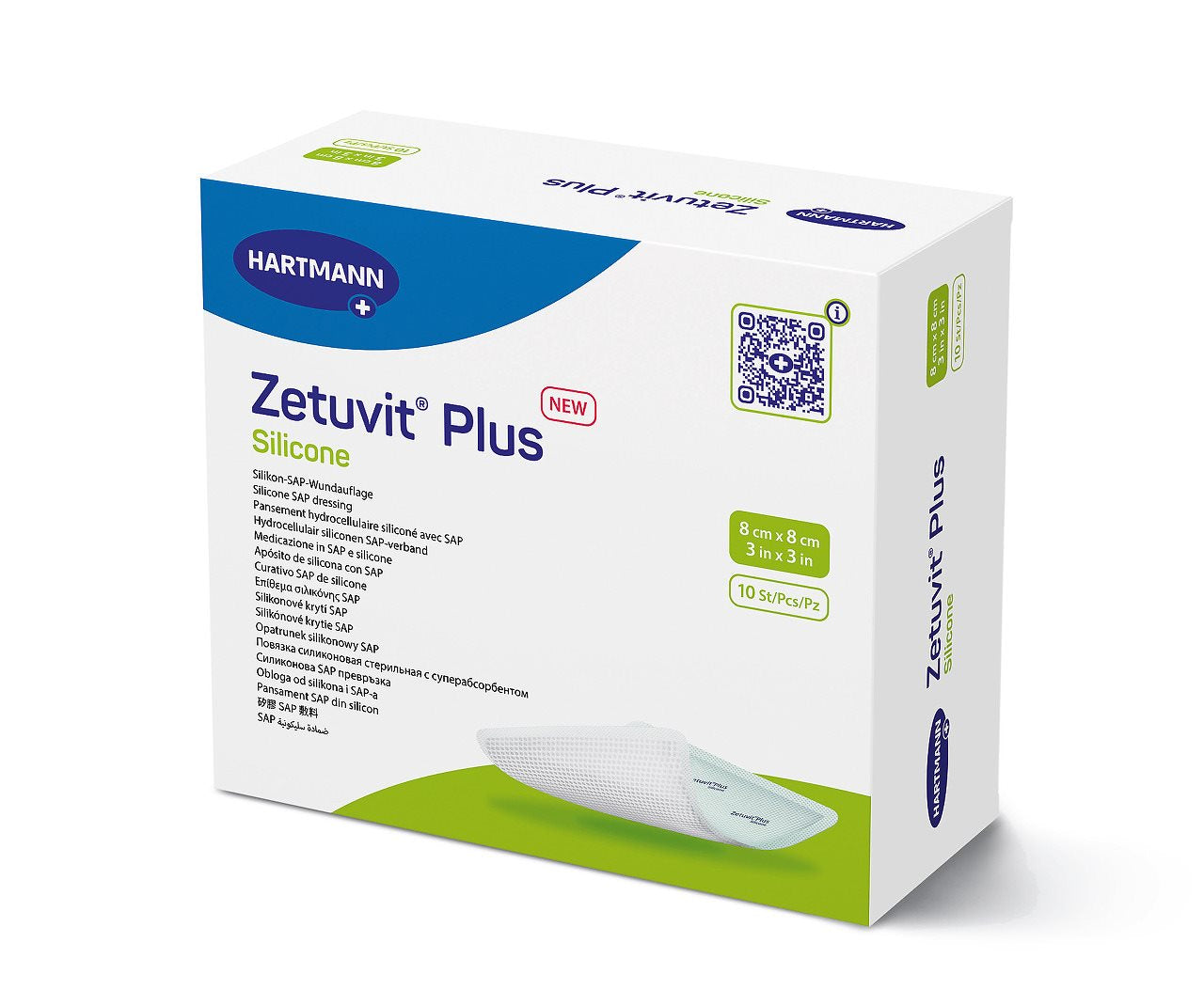 ZETUVIT Plus Silicone 8x8cm (neu)
