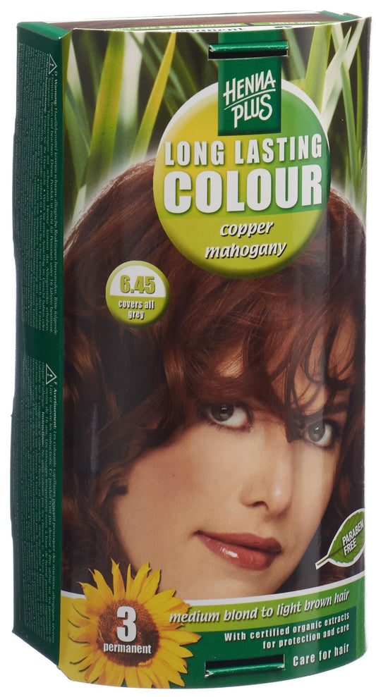 HENNA PLUS Long Last Colour 6.45 kupfer mahagoni