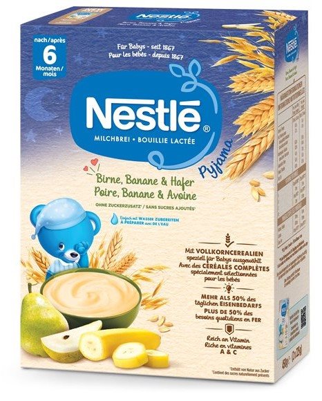 NESTLE Milchbrei Pyjama Birne Banane&Haf 6M