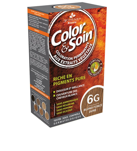 COLOR & SOIN Coloration 6G blond foncé doré
