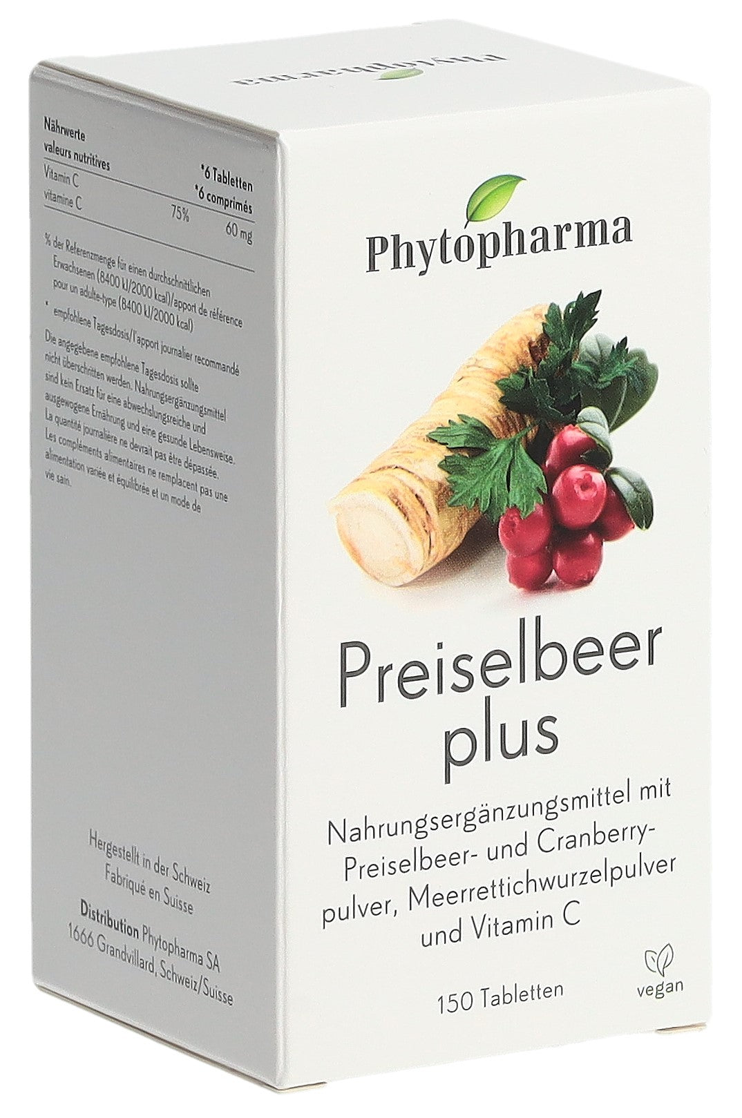 PHYTOPHARMA Preiselbeer plus Tabl