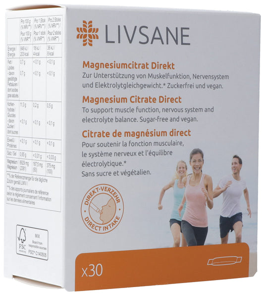 LIVSANE Magnesiumcitrat Direkt
