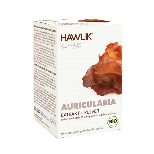 HAWLIK Auricularia Extrakt + Pulver Kaps