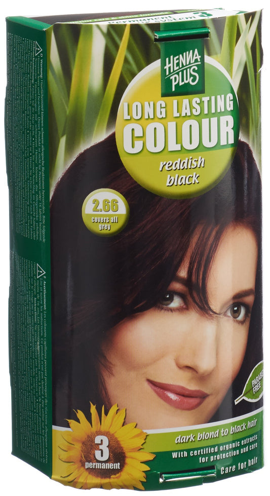 HENNA PLUS Long Last Colour 2.66 reddish black