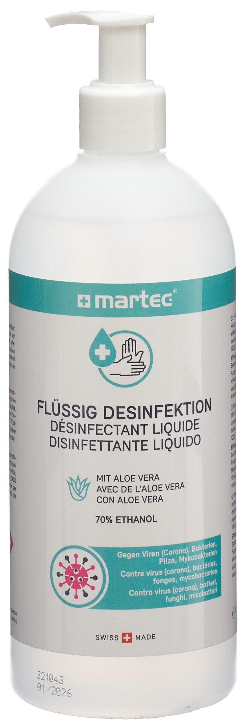 MARTEC Desinfektion flüssig mit Aloe vera