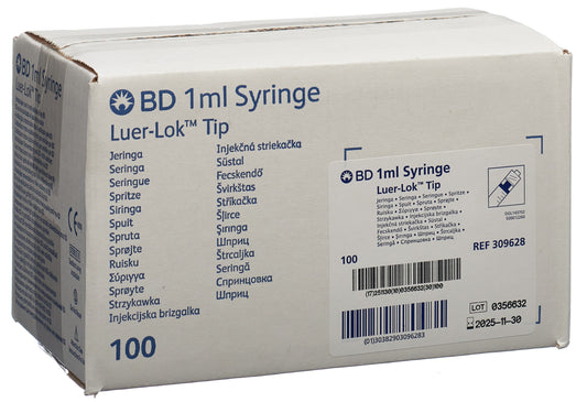 BD PLASTIPAK Spritze 1ml LL zentr 0.01ml