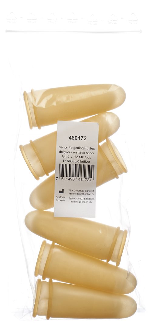 SANOR Fingerling Latex Gr5 gepudert leicht