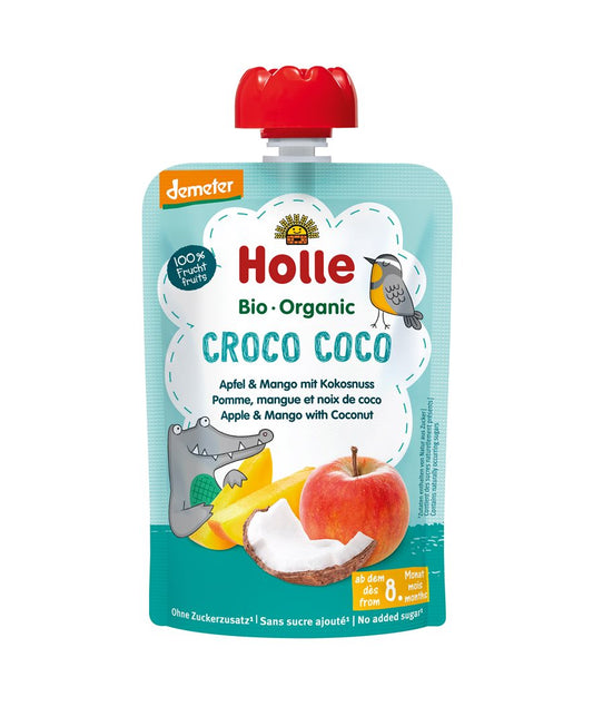 HOLLE Croco Coco Pouchy Apfel Mango Kokosnu