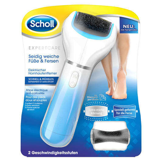 SCHOLL elektrischer Hornhautentferner blau
