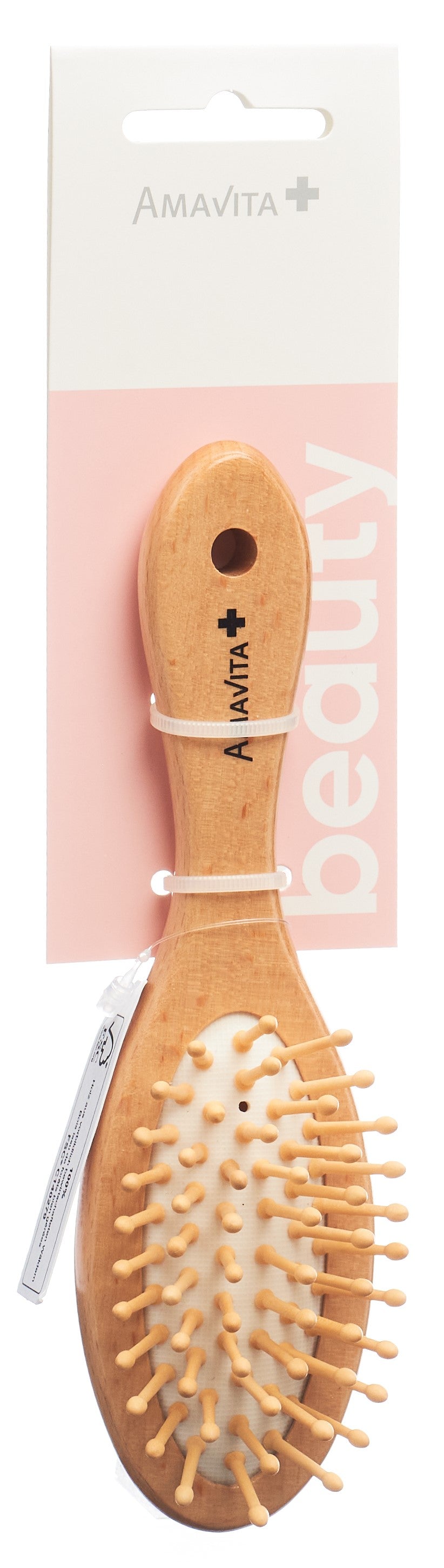 AMAVITA Beauty Holzbürste klein oval Buchenholz