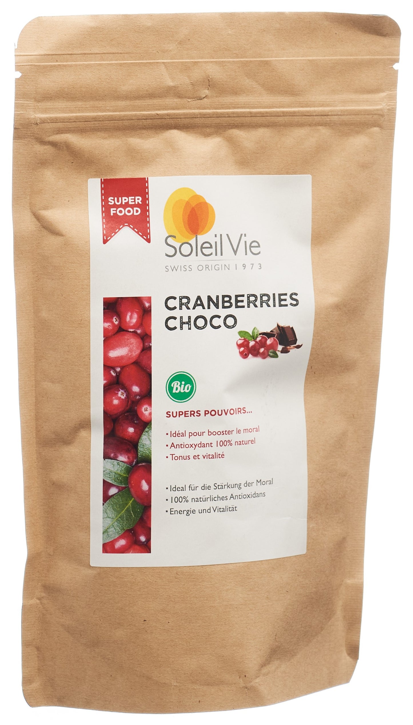 SOLEIL VIE Cranberries Choco Bio