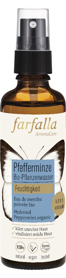 FARFALLA Bio-Pflanzenwasser Pfefferminze