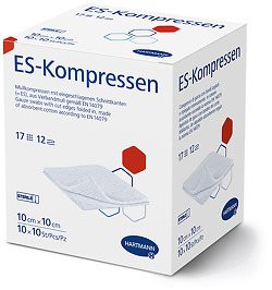 HARTMANN ES-Kompresse 10x10cm 12f st