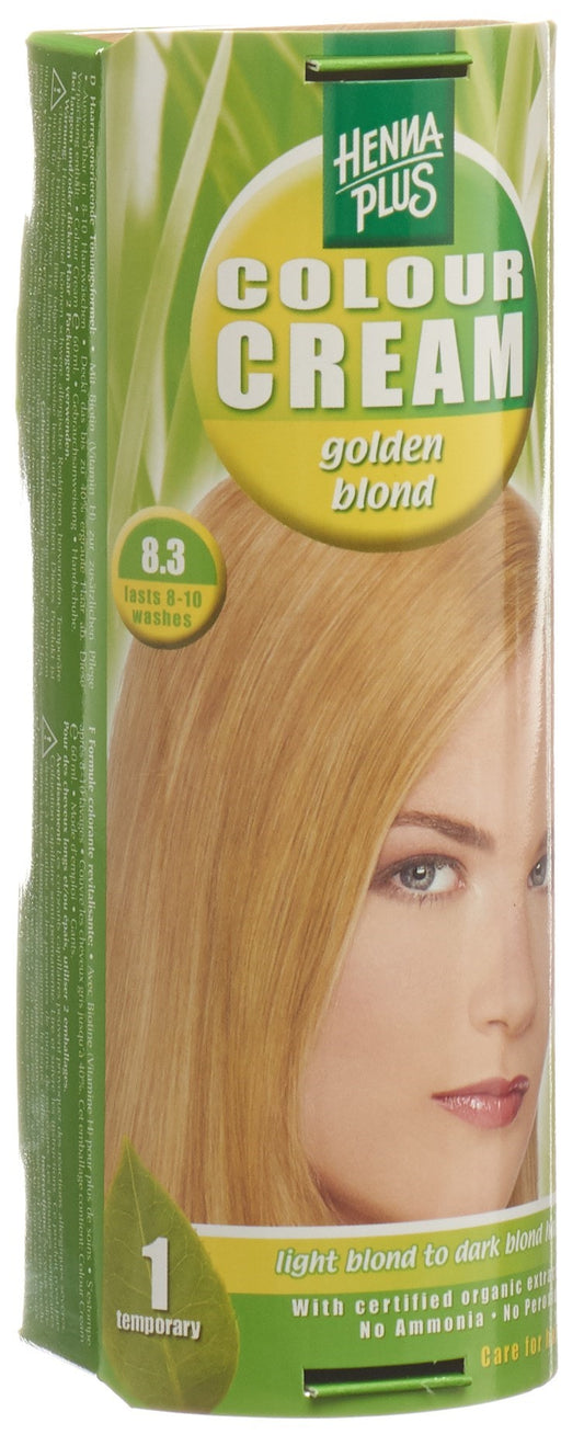 HENNA PLUS Colour Cream 8.3 gold blond