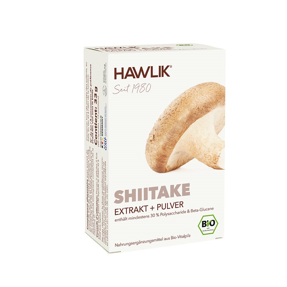 HAWLIK Shiitake Extrakt + Pulver Kaps