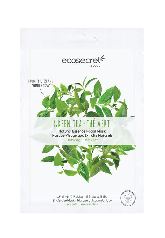 ECOSECRET Gesichtsmaske entspann Grüner Tee