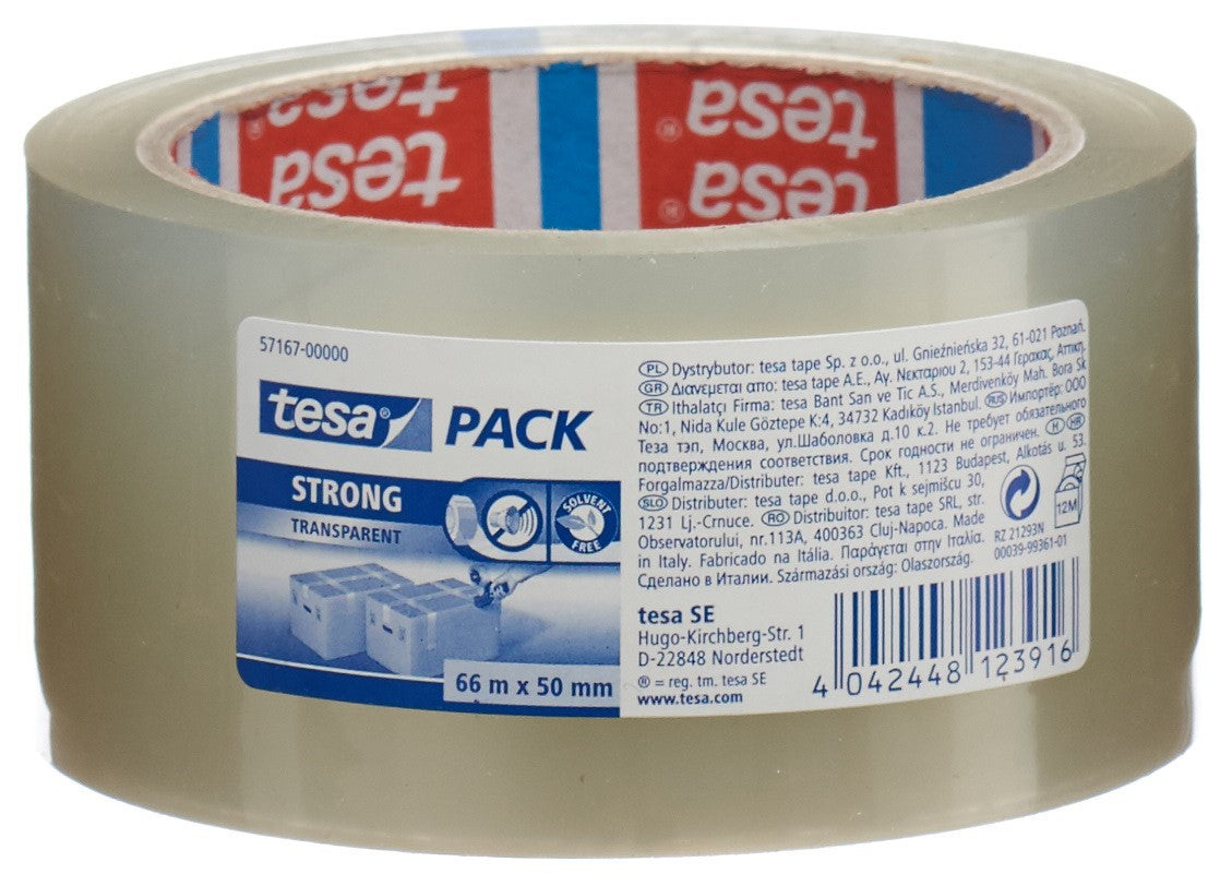 TESA PP-Verpackungsband 66m:50mm transp stro
