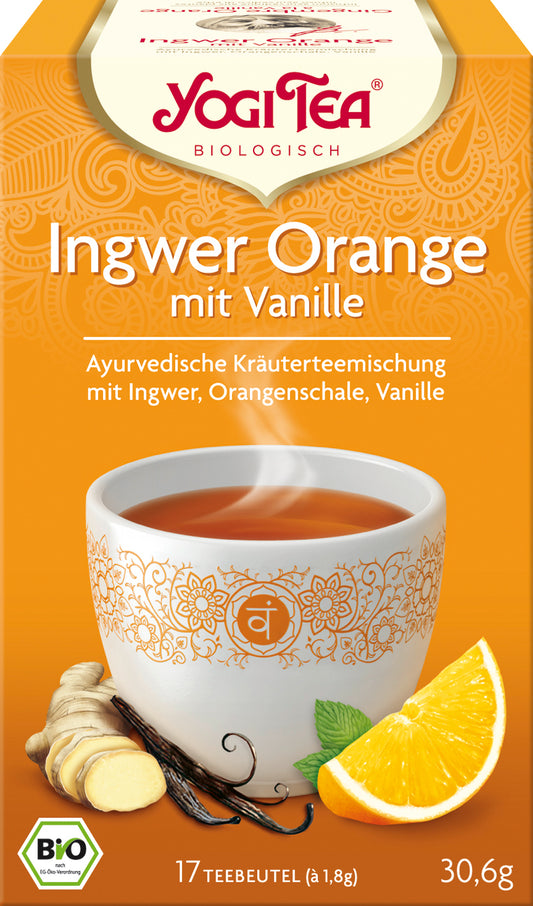 YOGI TEA Ingwer Orange MIT Vanille