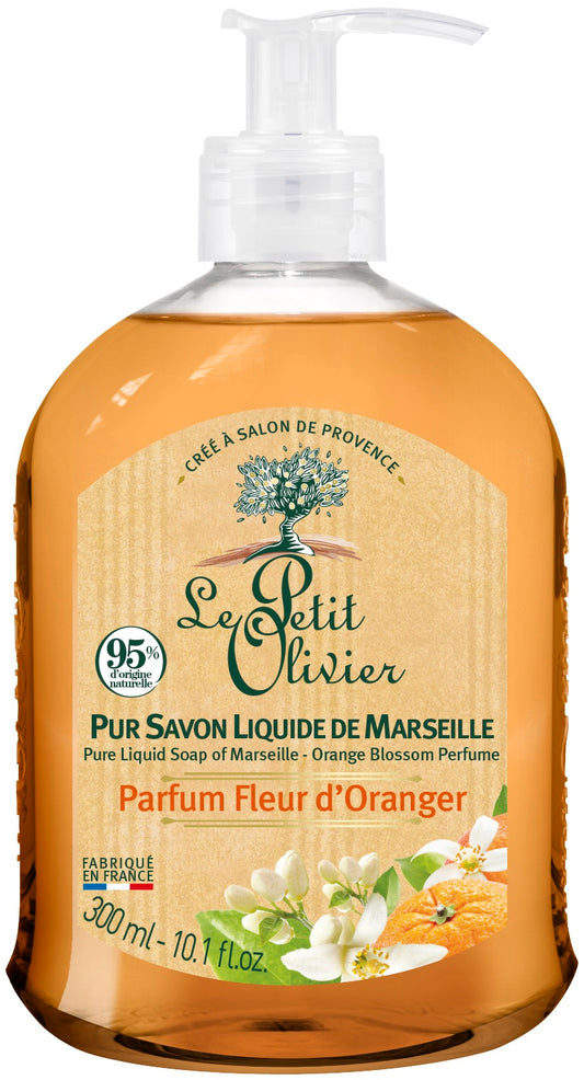 LE PETIT OLIVIER savon liquide fleur orang