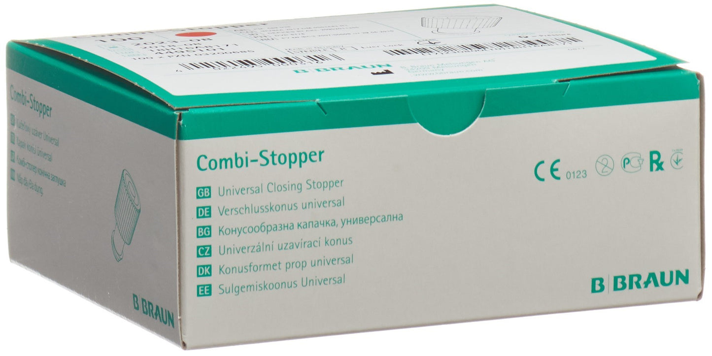 B. BRAUN Combi Verschlusskon rot Luer Lock