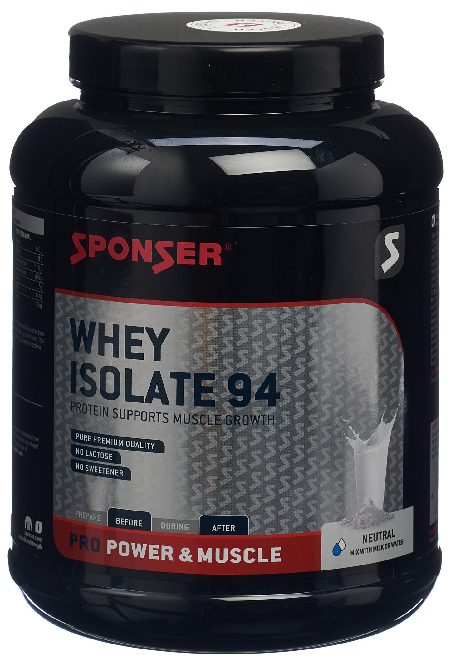 SPONSER Whey Isolate 94 Neutral