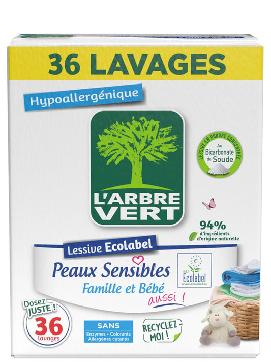 L'ARBRE VERT Öko Waschmittel Plv empf Haut
