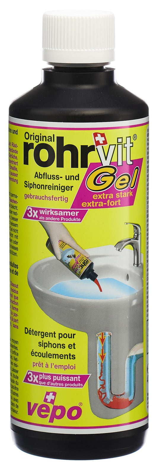 ROHRVIT Abflussreiniger Gel extra-stark
