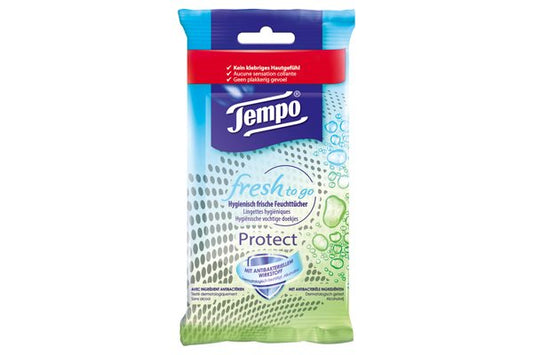 TEMPO Handfeuchttücher Protect