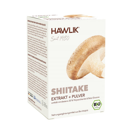 HAWLIK Shiitake Extrakt + Pulver Kaps