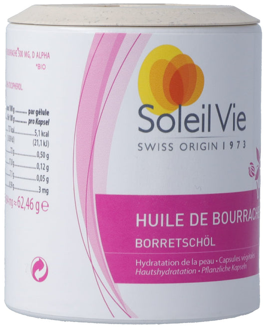 SOLEIL VIE Borretschöl Kaps 694 mg kaltgep