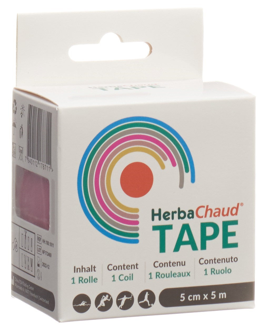 HERBACHAUD Tape 5cmx5m pink