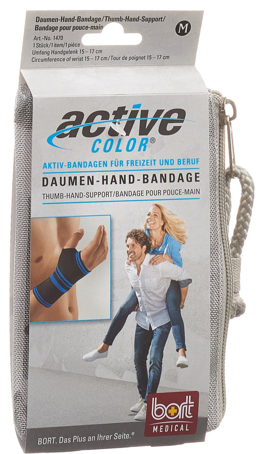 BORT ActiveColor Daumen-Hand M schwarz
