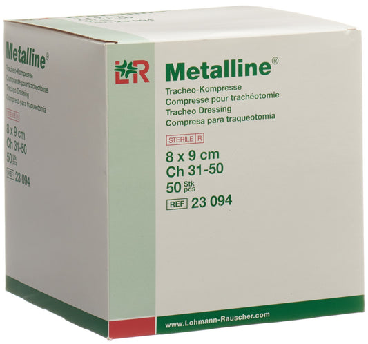 METALLINE Tracheo Kompresse 8x9cm steril